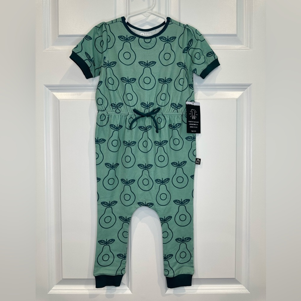 Rags Romper Pear Print Size‎ 2T NWT